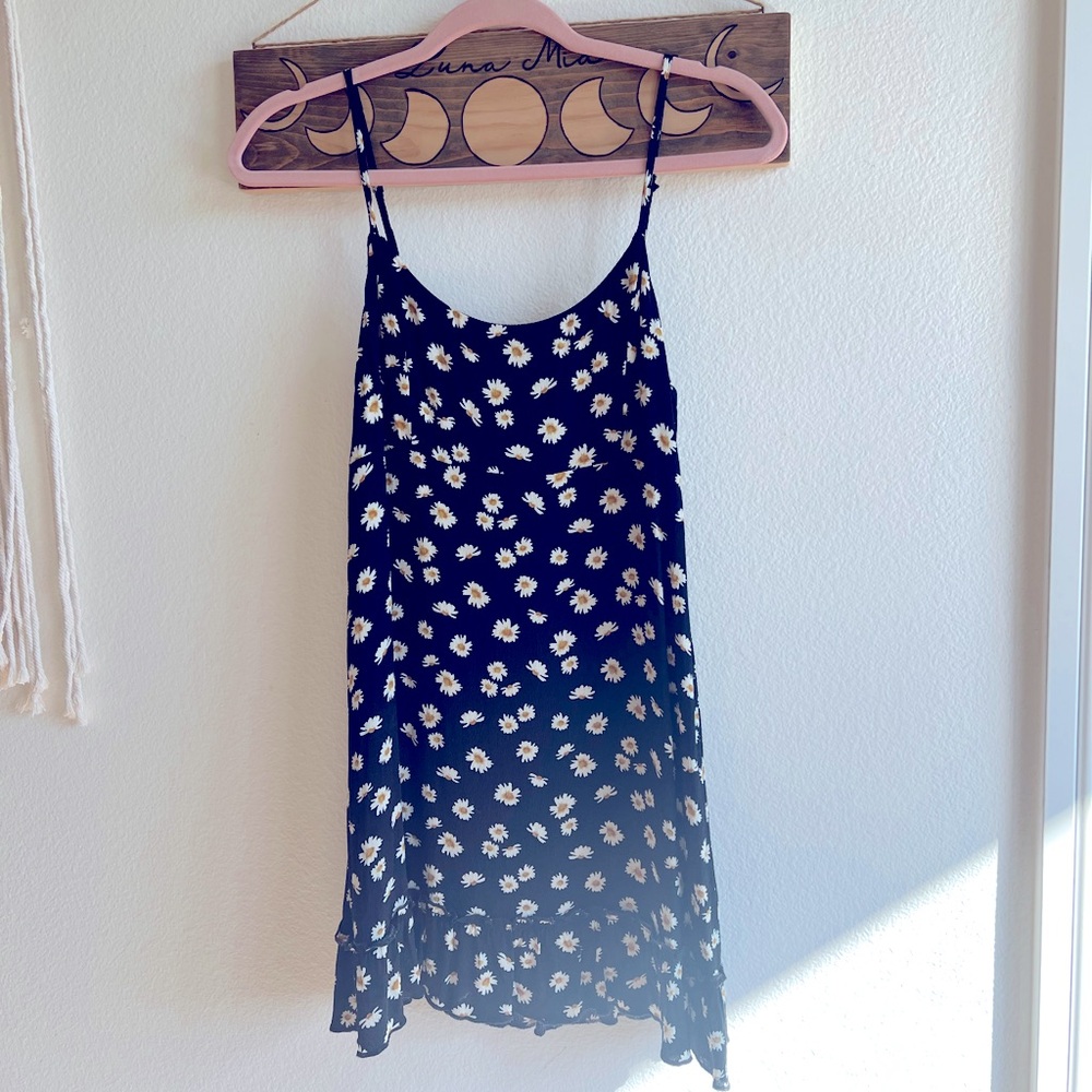 Black and floral mini